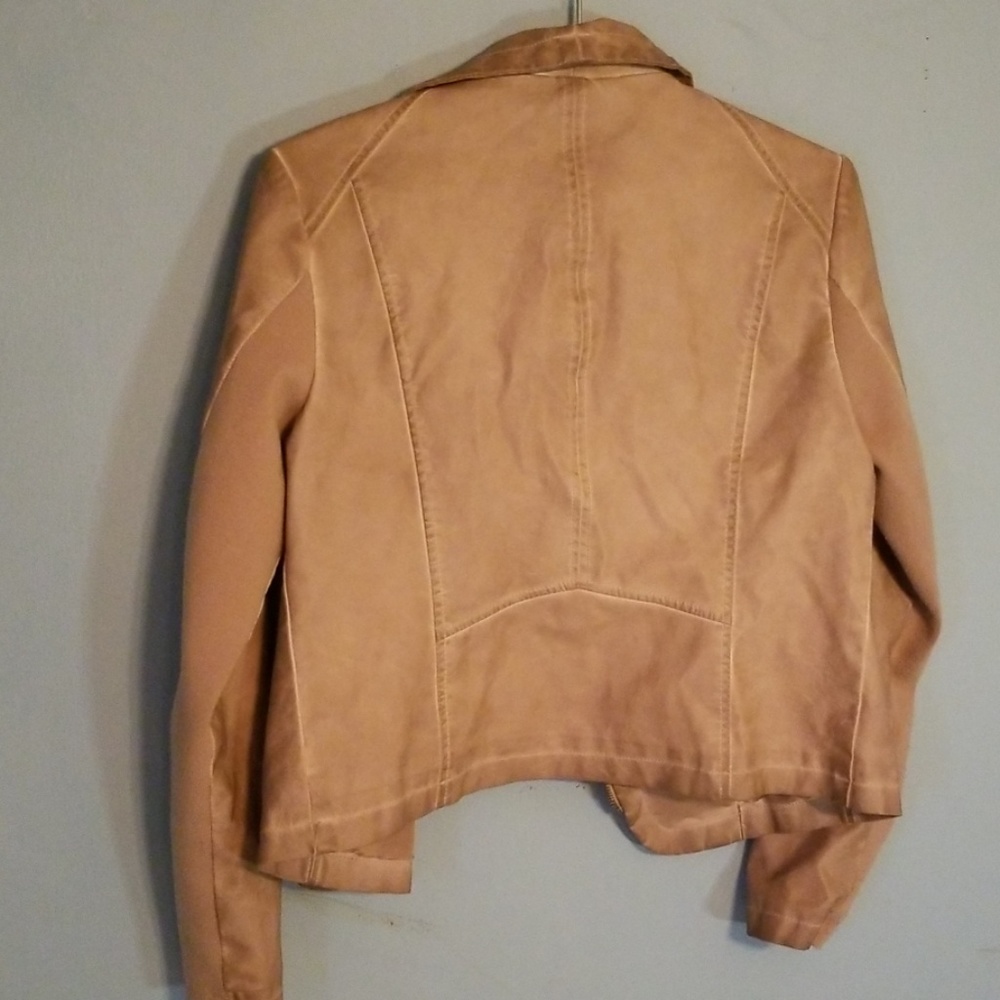 bagatelle Tan Faux Leather Utility Jacket - Picture 2 of 3
